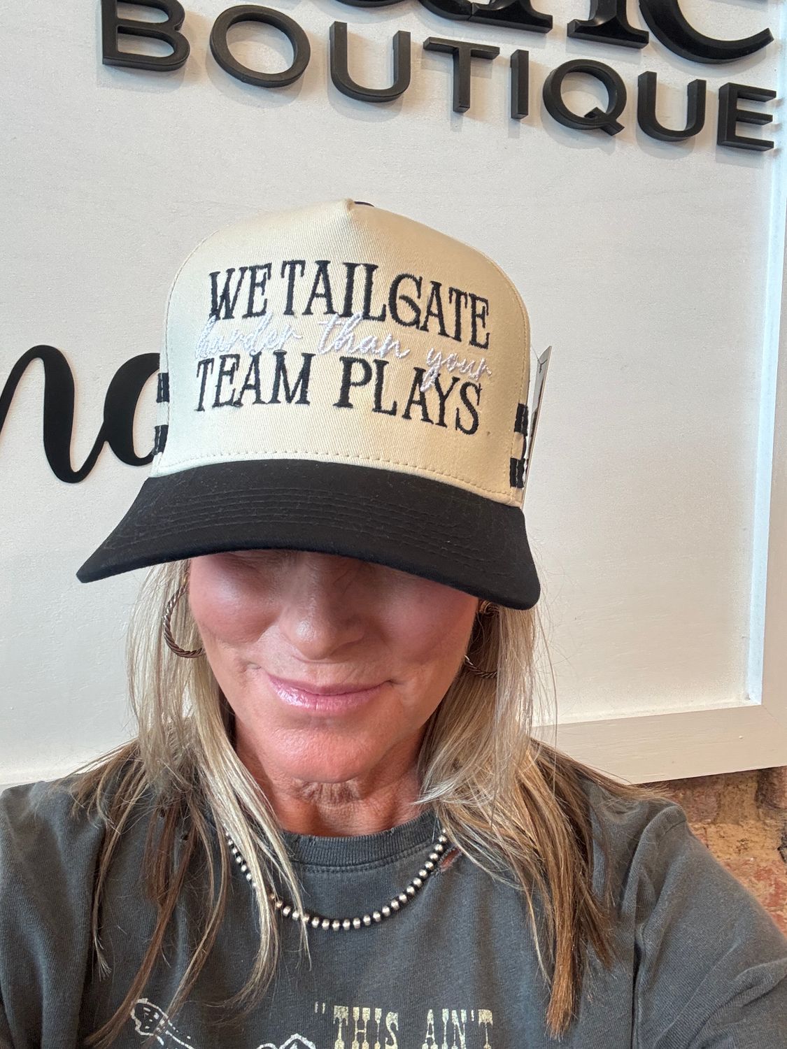 TAILGATE HARDER TRUCKER HAT