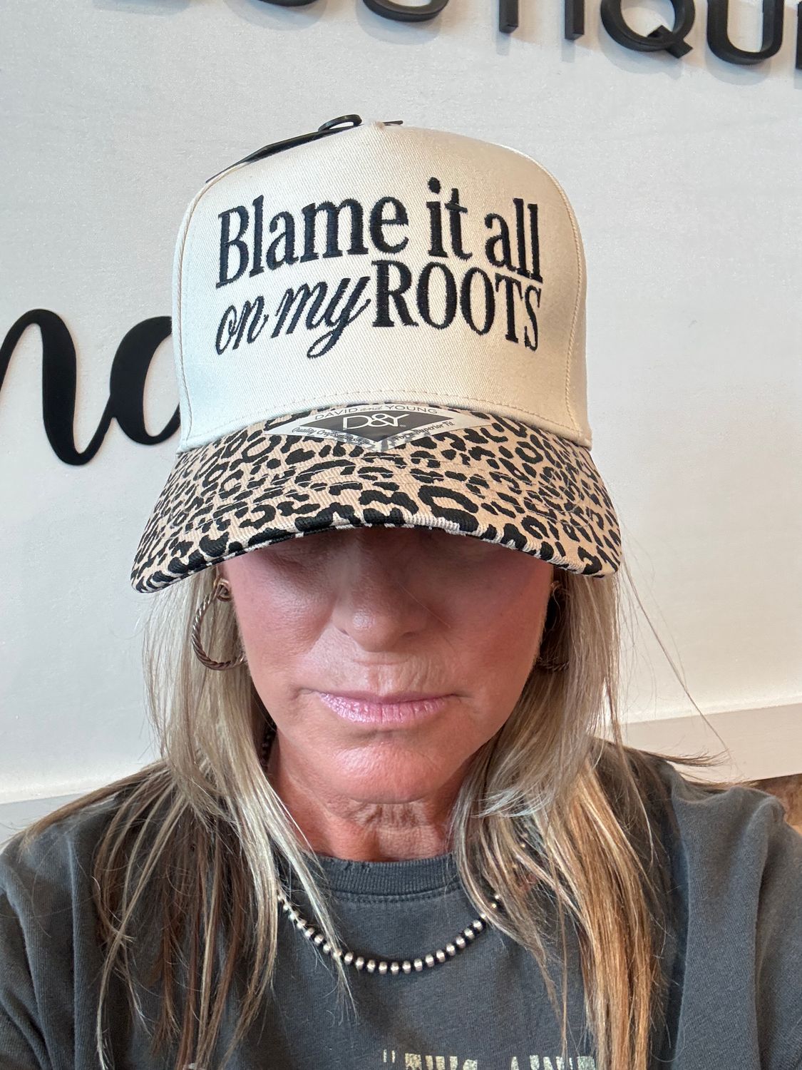 BLAME IT ON ROOTS TRUCKER HAT