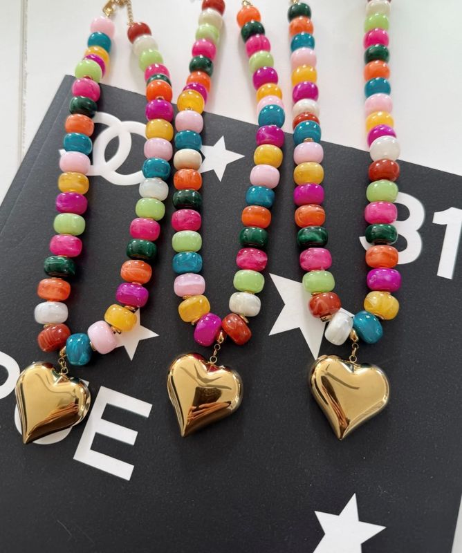 CHANSUTT  COLORFUL  HEART NECKLACE