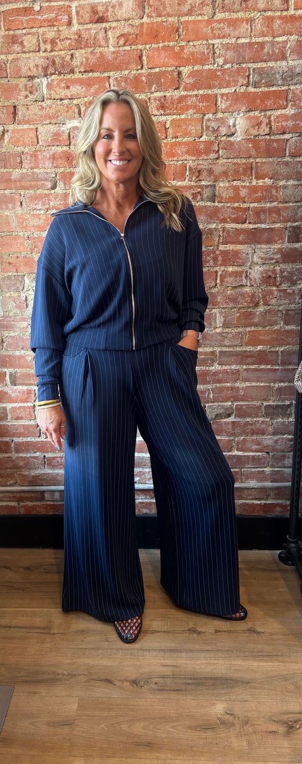 STRIPED SOFT KNIT PANT