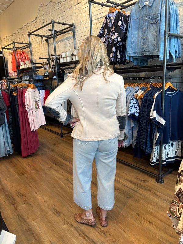 CLARISSA MIXED MEDIA JACKET