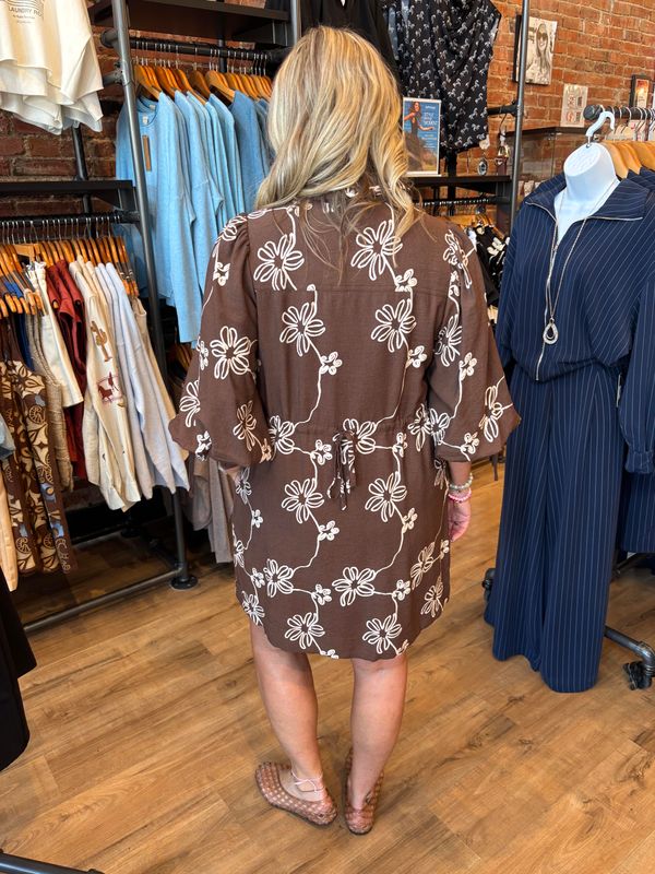 FLORAL PRINTED MINI DRESS