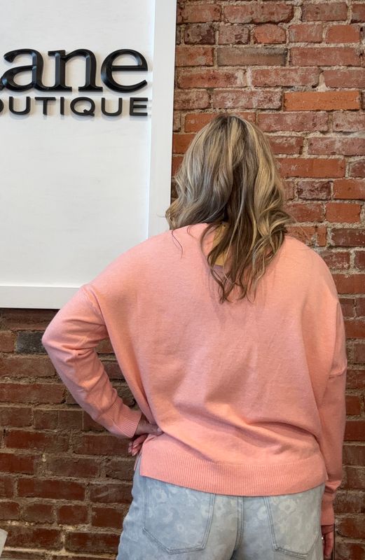 DREAMERS EXPOSED SEAM LIGHTWEIGHT SWEATER