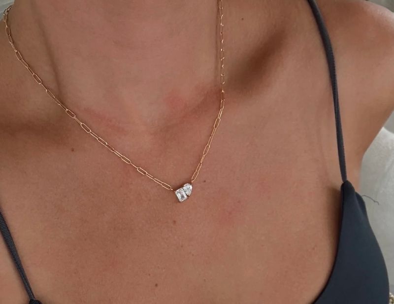 NAOMI DOUBLE STONE NECKLACE