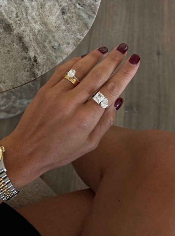 CHRISTINE DOUBLE STONE RING