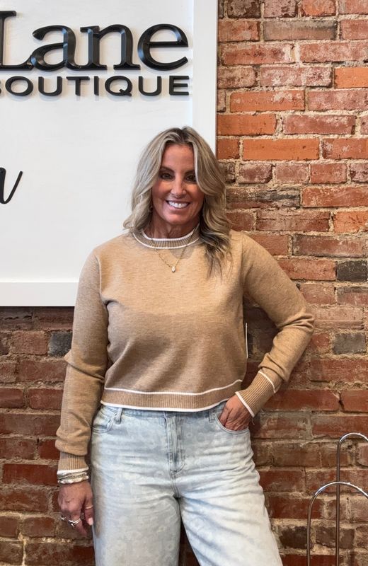 RENLEY CREWNECK CROP SWEATER