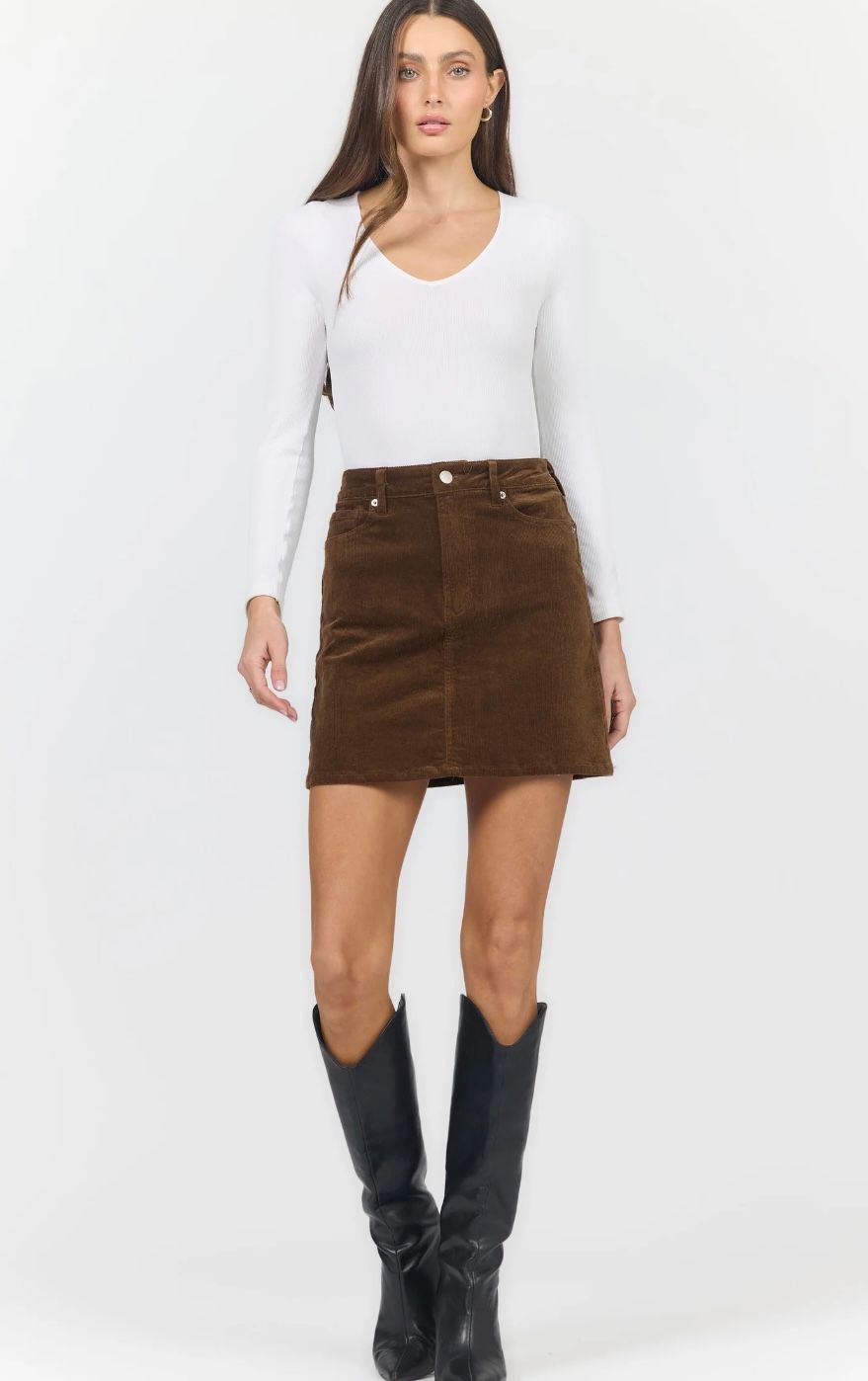QUINN CORDUROY SKIRT