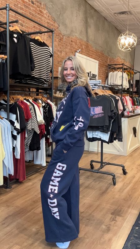 PRINTED COMFORT FLEECE WIDE LEG PANT