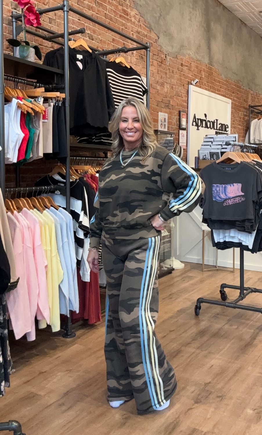 ALPINE CAMO SWEATSHIRT W/STRIPES