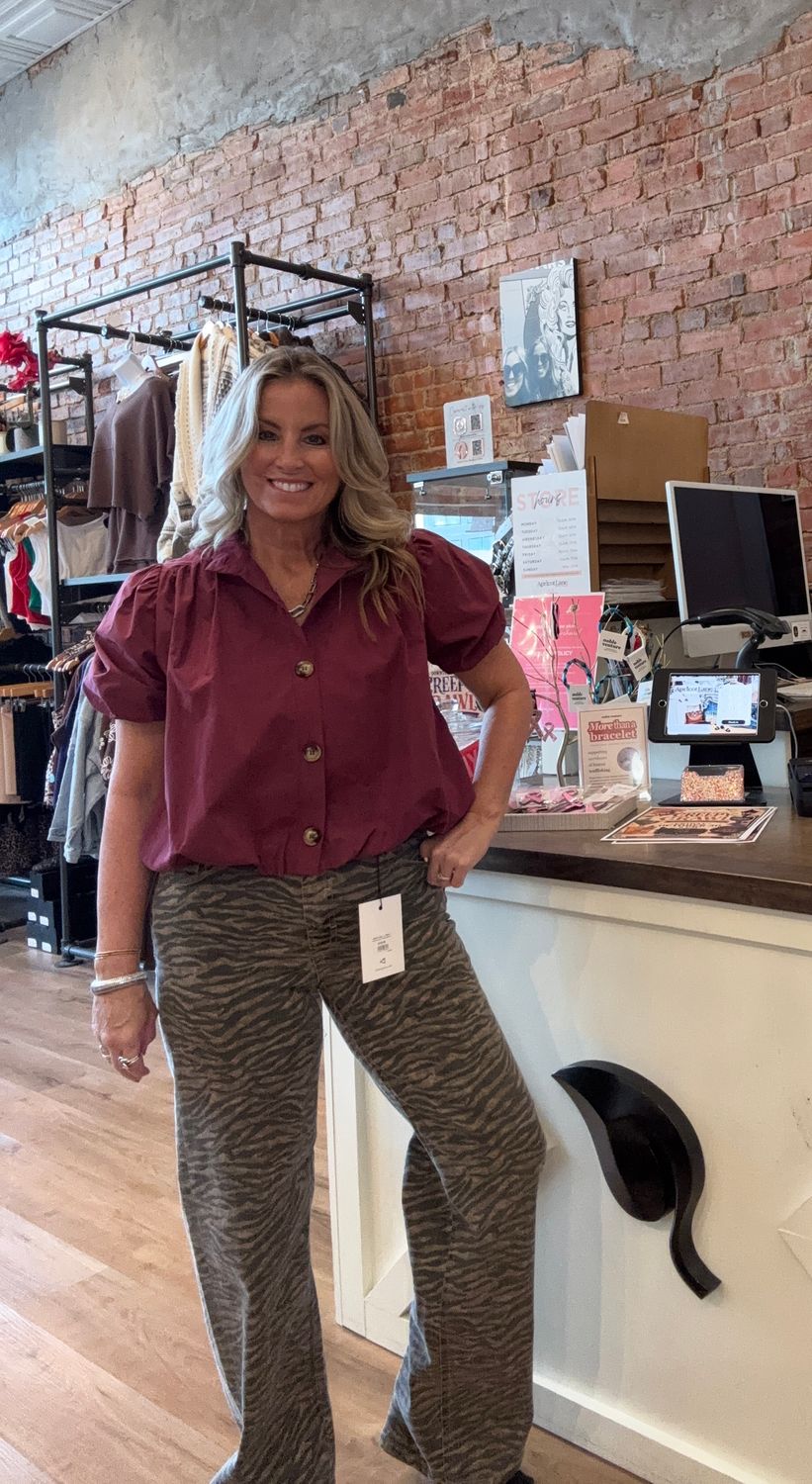 PUFF SLEEVE BUBBLE TOP