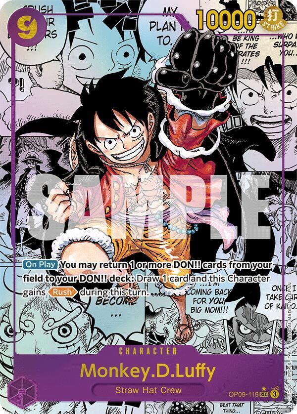 ONE PIECE MONKEY.D.LUFFY OP09-119 MANGA