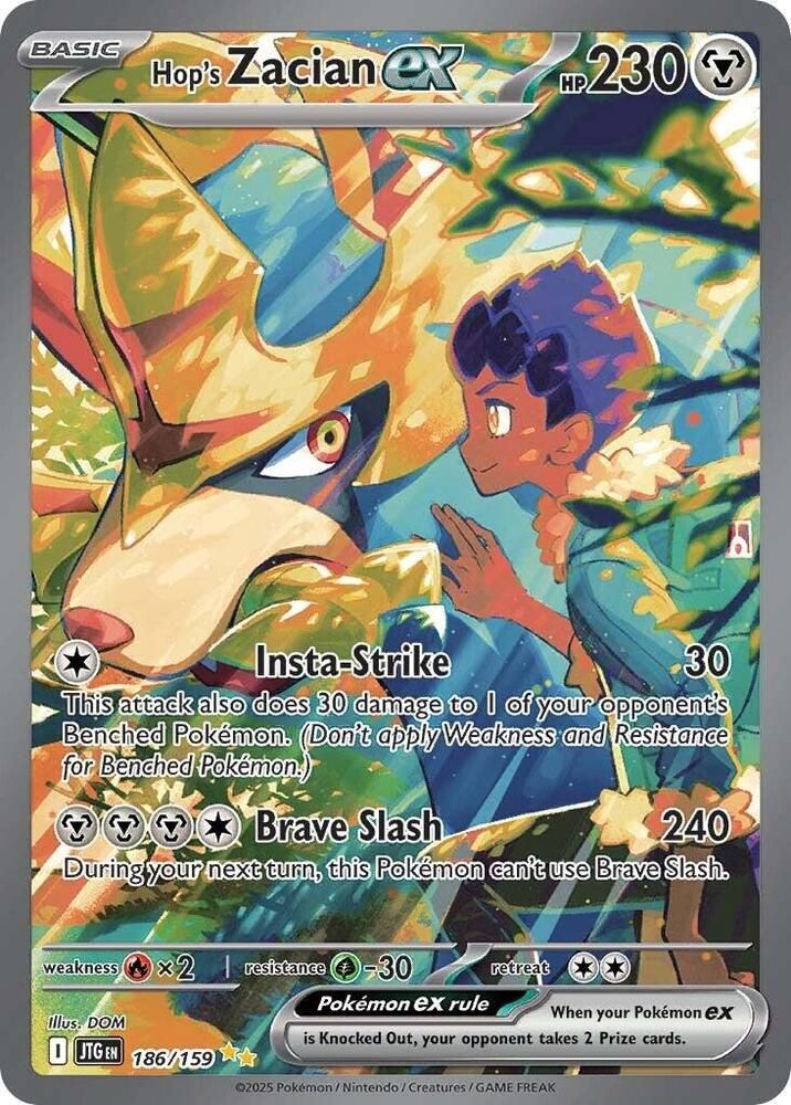 POKEMON HOPS ZACIAN EX 186/159