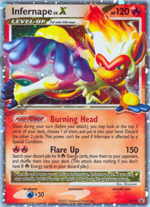 POKEMON INFERNAPE LVX MP DP10 PROMO