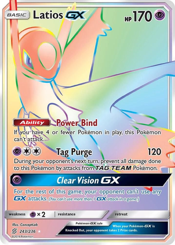 POKEMON LATIOS GX 243/236 LP