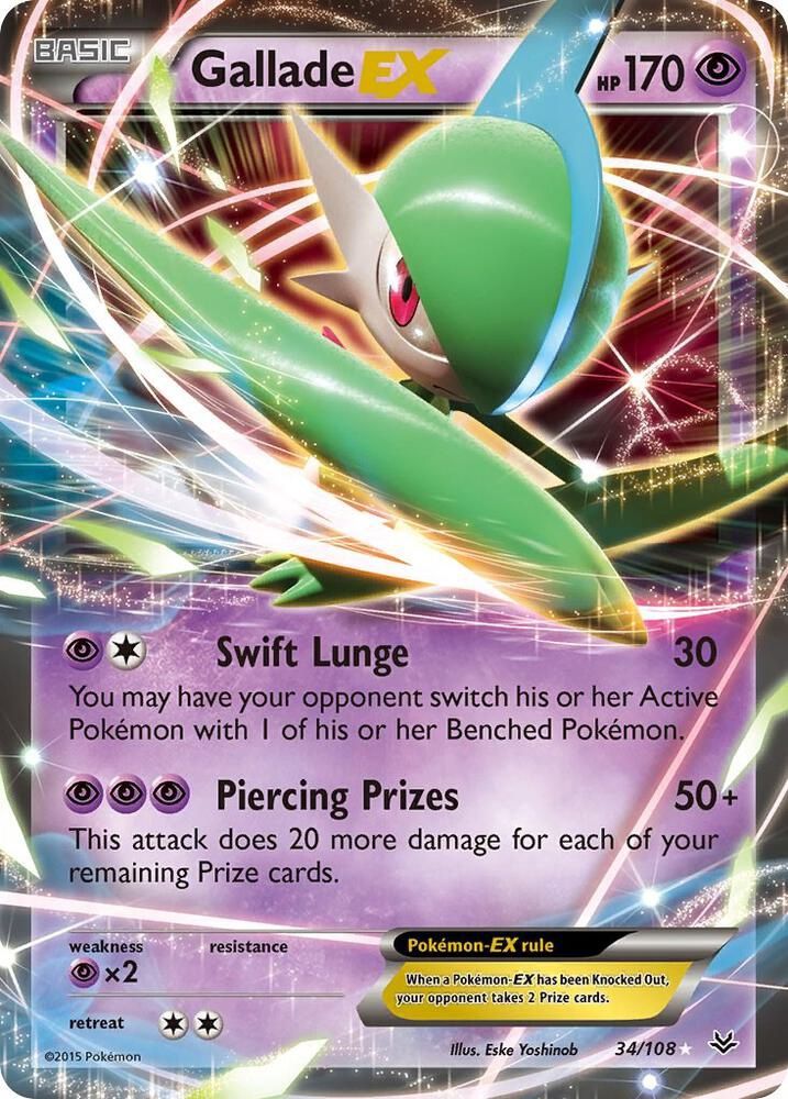 POKEMON GALLADE EX 34/108
