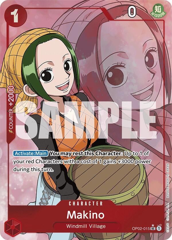 ONE PIECE MAKINO OP02-015 ALT ART