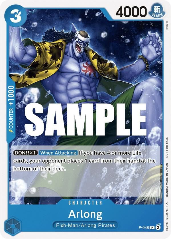 ONE PIECE ARLONG P-048 PROMO NON FOIL