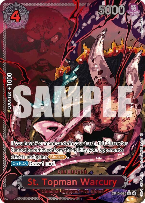 ONE PIECE ST.TOPMAN WARCURY OP13-89 DEMON PACK