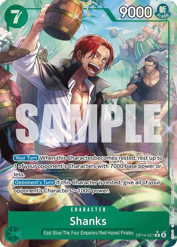 ONE PIECE SHANKS OP14-027 ALT ART