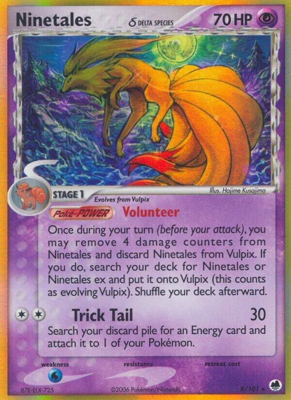 POKEMON NINETALES DELTA SPECIAL LP 8/101