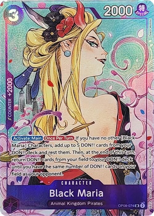 ONE PIECE BLACK MARIA OP08-074 ILLUSTRATION BOX VOL 2