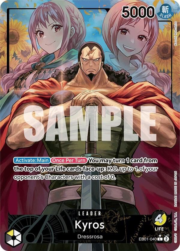 ONE PIECE KYROS EB01-040 LEADER ALT ART