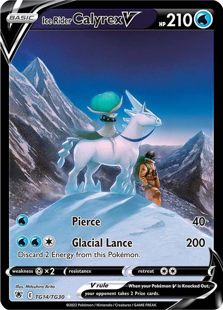 POKEMON ICE RIDER CALYREX V TG14/TG30