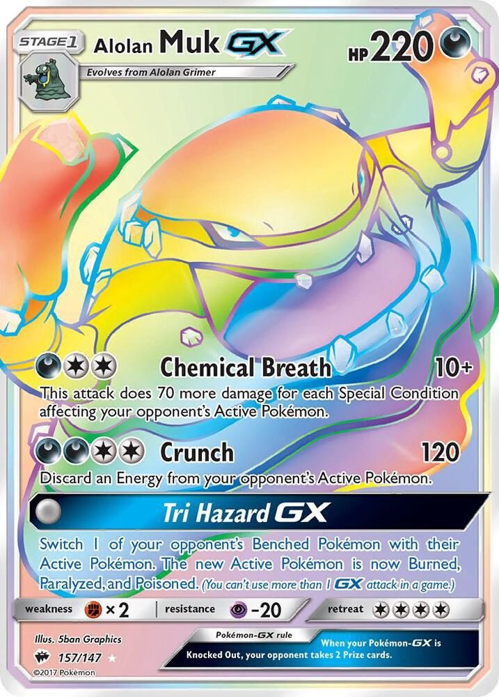 POKEMON ALOLAN MUK GX 157/147