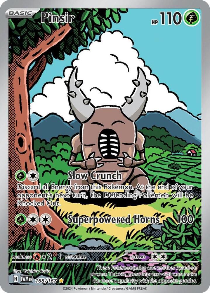 POKEMON PINSIR 168/167 ILLUS RARE