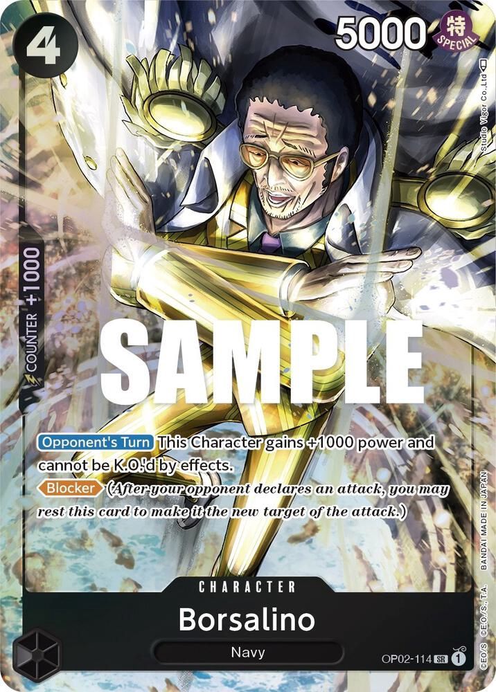 ONE PIECE BORSALINO OP02-114 ALT ART