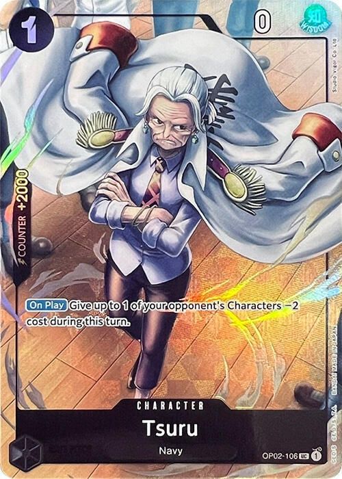ONE PIECE TSURU OP02-106 ALT ART PRB