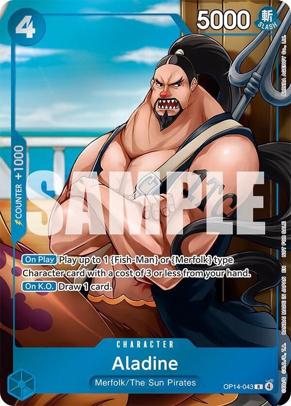 ONE PIECE ALADINE OP14-043 ALT ART