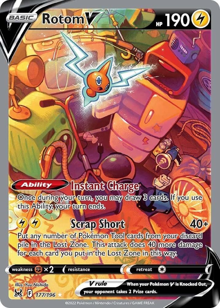 POKEMON ROTOM V 177/196 ALT FULL ART