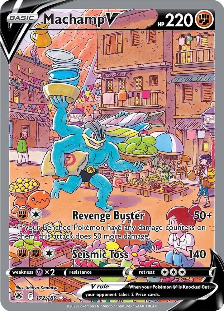 POKEMON MACHAMP V ALT FULL ART 172/189