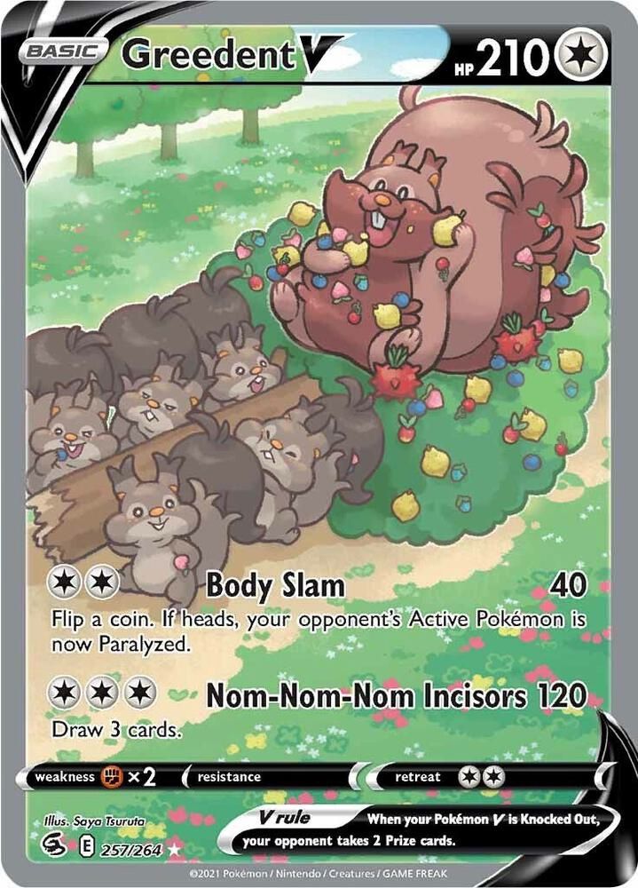 POKEMON GREEDENT V 257/264 ALT FULL ART