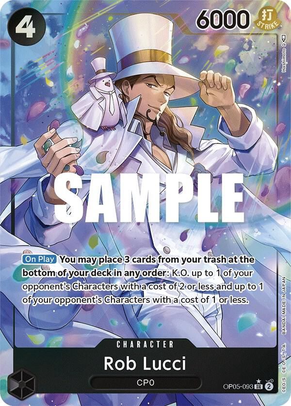ONE PIECE ROB LUCCI OP05-093 ALT ART