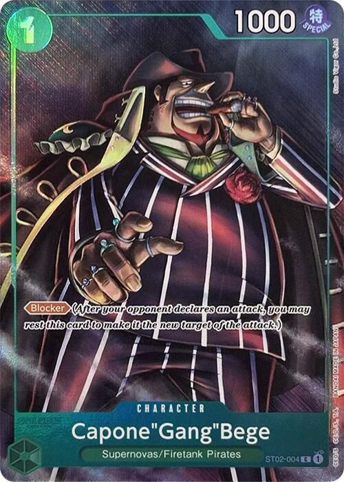 ONE PIECE CAPONE "GANGE" BEGE  ST02-004 FULL ART