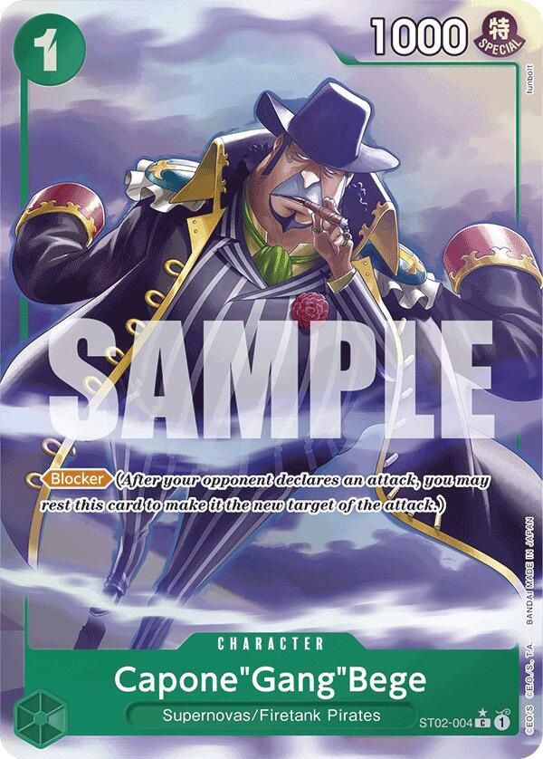 ONE PIECE CAPONE "GANGE BEGE" ST02-004 ALT ART