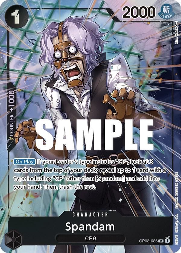 ONEP PIECE SPANDAM OP03-086 ALT ART