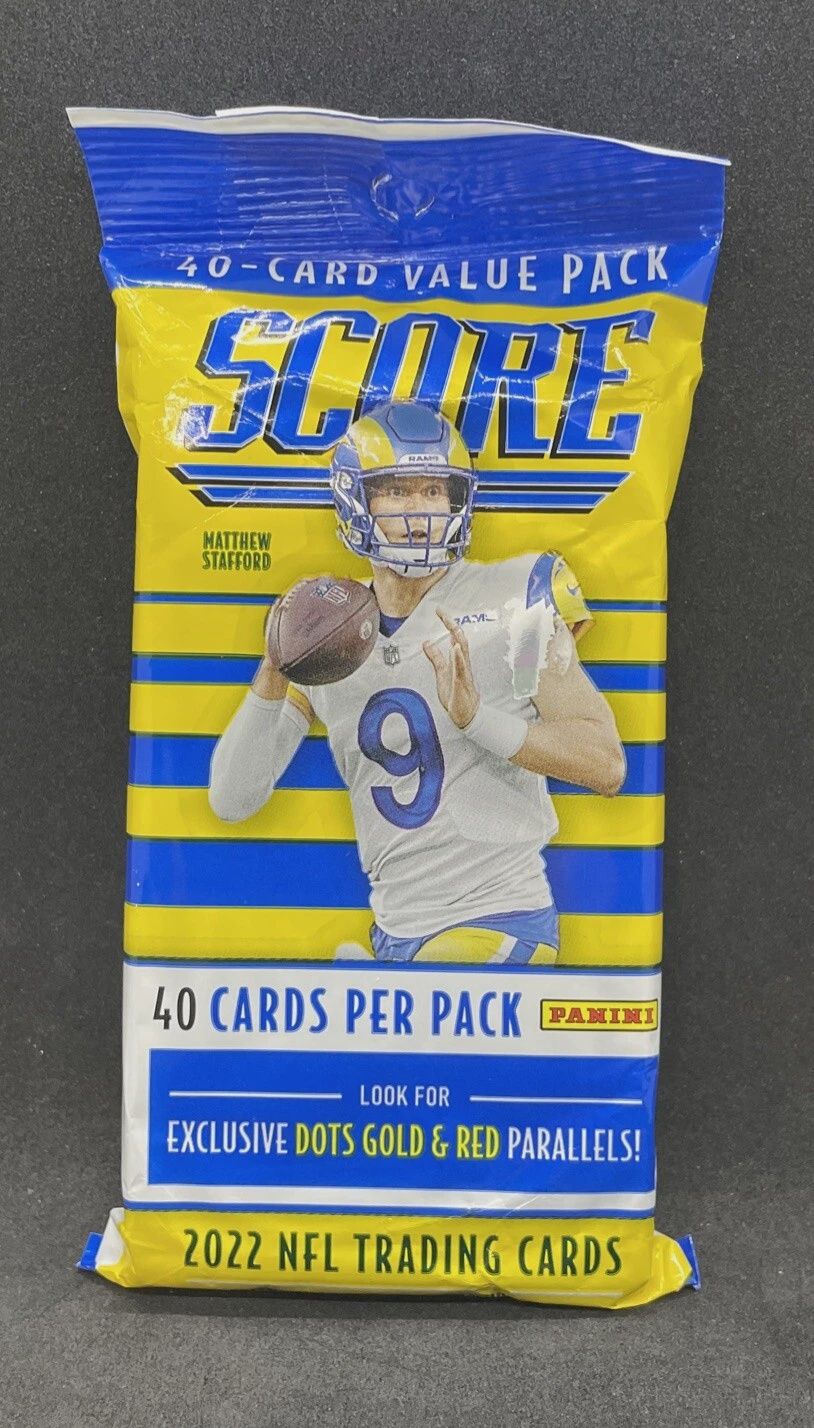 2022 PANINI SCORE FOOTBALL  40 JUMBO VALUE PACK SEALED FAT PACK