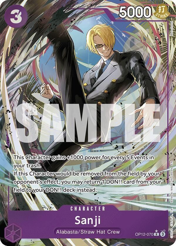 ONE PIECE SANJI OP12-070 ALT ART