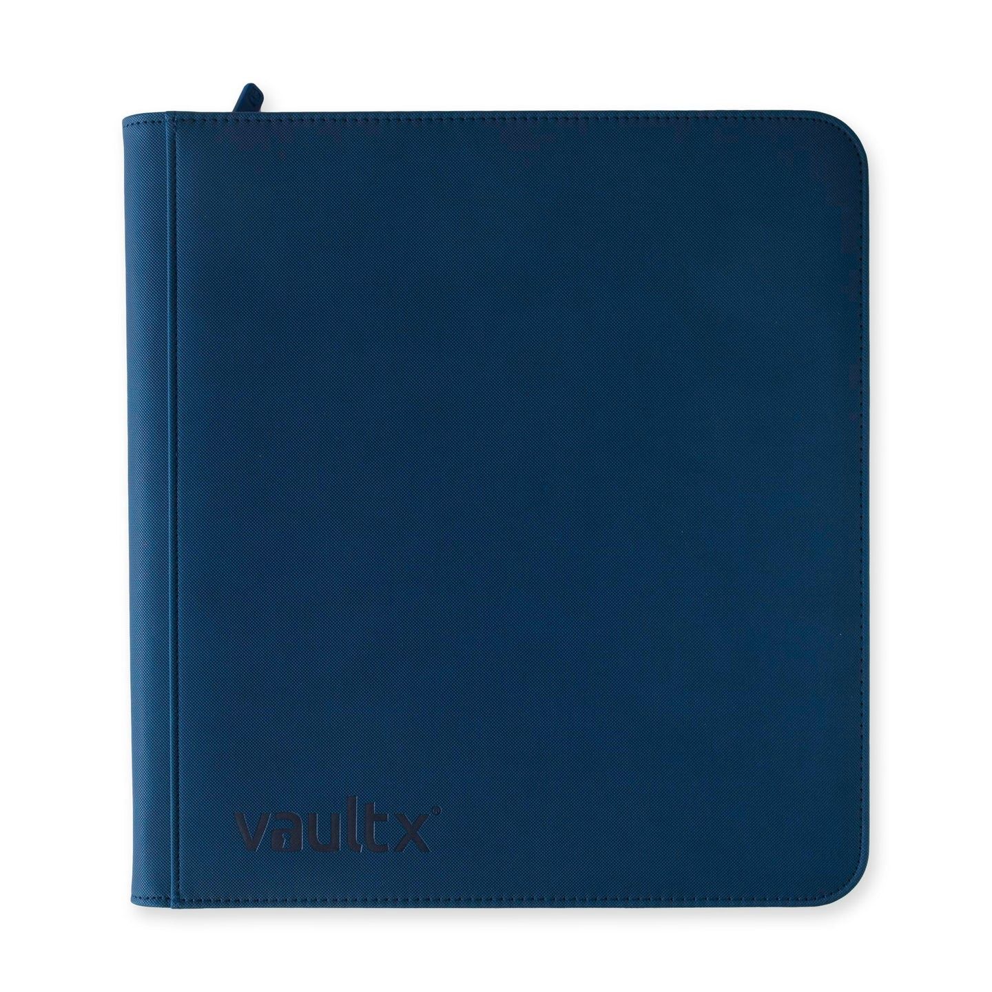 VAULT X  ECO TEC 12 POCKET SIDELOADING ZIP BINDER BLUE