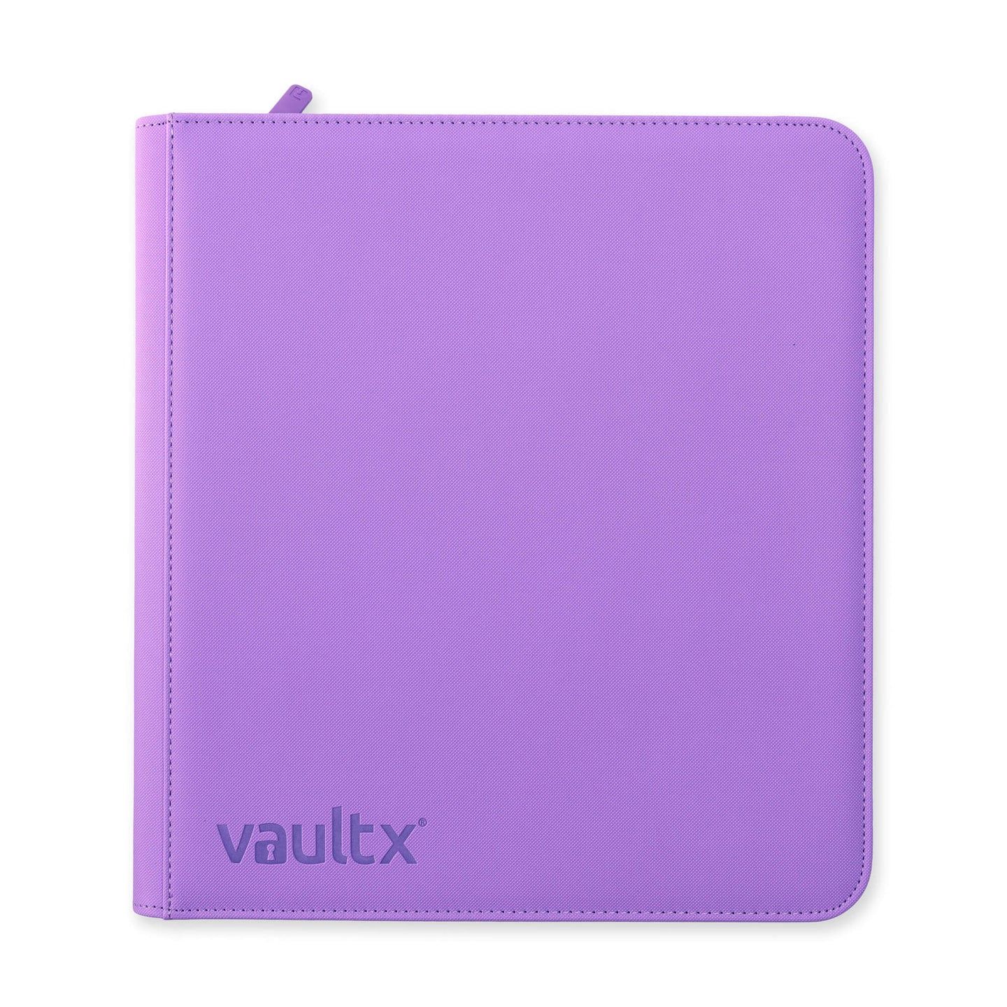 VAULT X  ECO TEC 12 POCKET SIDELOADING ZIP BINDER PURPLE
