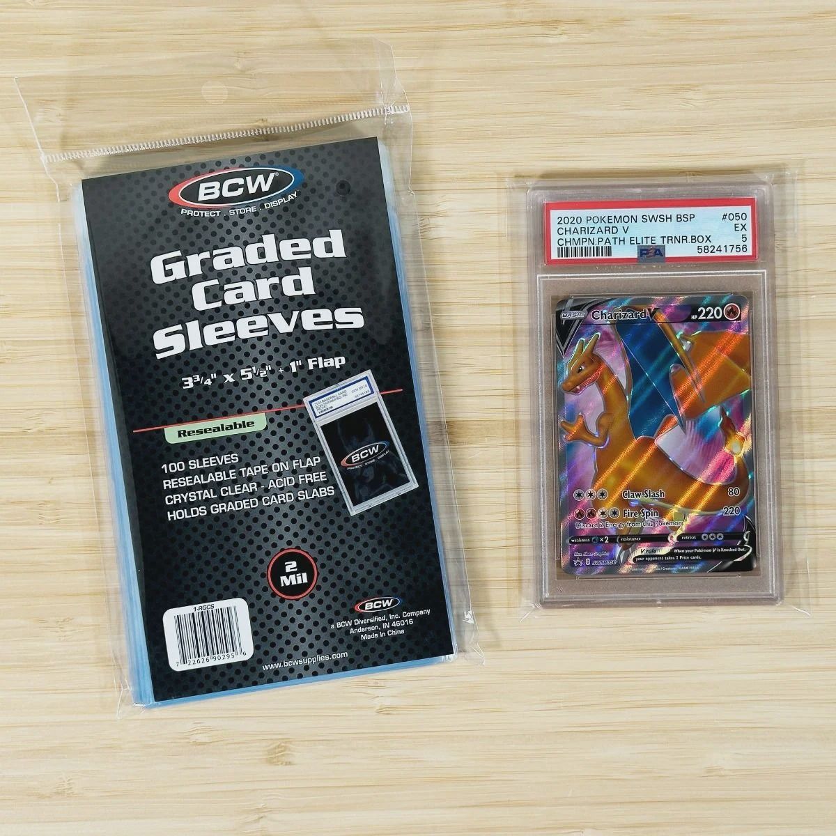 RESEALABLE GRADED CARD SLEEVES BCW