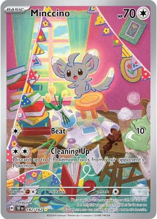POKEMON MINCCINO 182/162 ILLUSTRATION RARE
