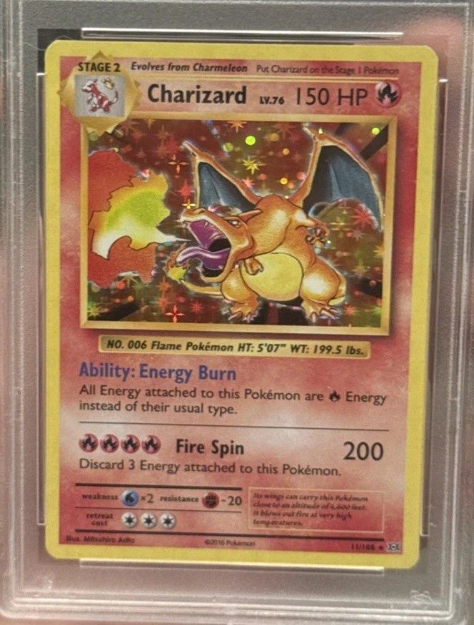POKEMON CHARIZARD 11/108 PSA 9