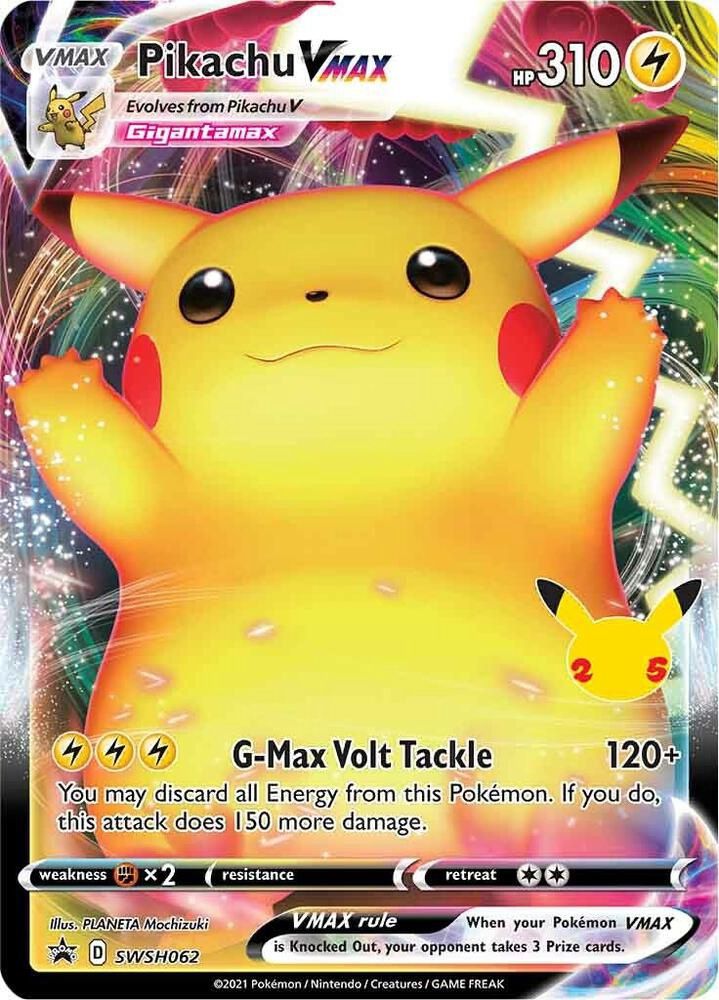 POKEMON PIKACHU VMAX SWSH062 PROMO