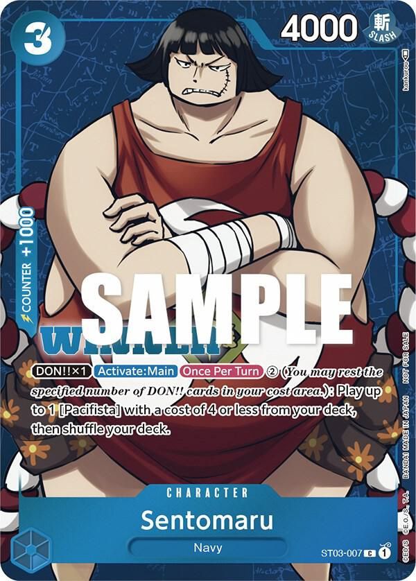 ONE PIECE SENTOMARU ST03-007 WINNER CARD
