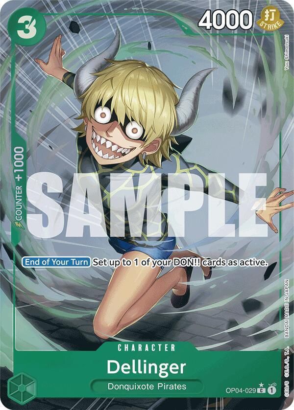 ONE PIECE DELLINGER OP04-029 FULL ART