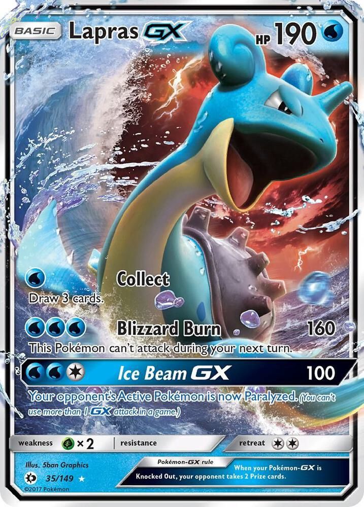 POKEMON LAPRAS GX 35/149